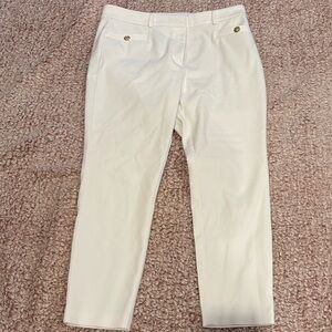 NWT Loft Elegant White Trousers
